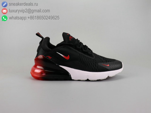 NIKE AIR MAX 270 BLACK FADING RED UNISEX RUNNING SHOES